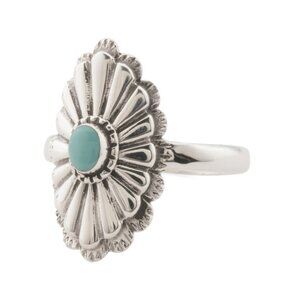 SEED & SAGE Mexico Sterling Silver Southwest Turquoise Stone Ring